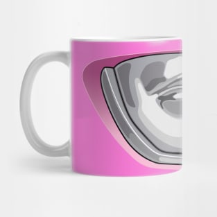 Pink Ranger Helmet Face Mask Mug